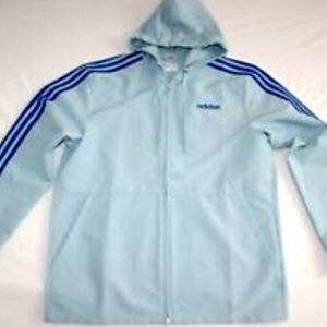 Men's lightweight full zip up size large two-tone blue